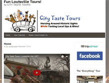 Tablet Screenshot of citytastetours.com